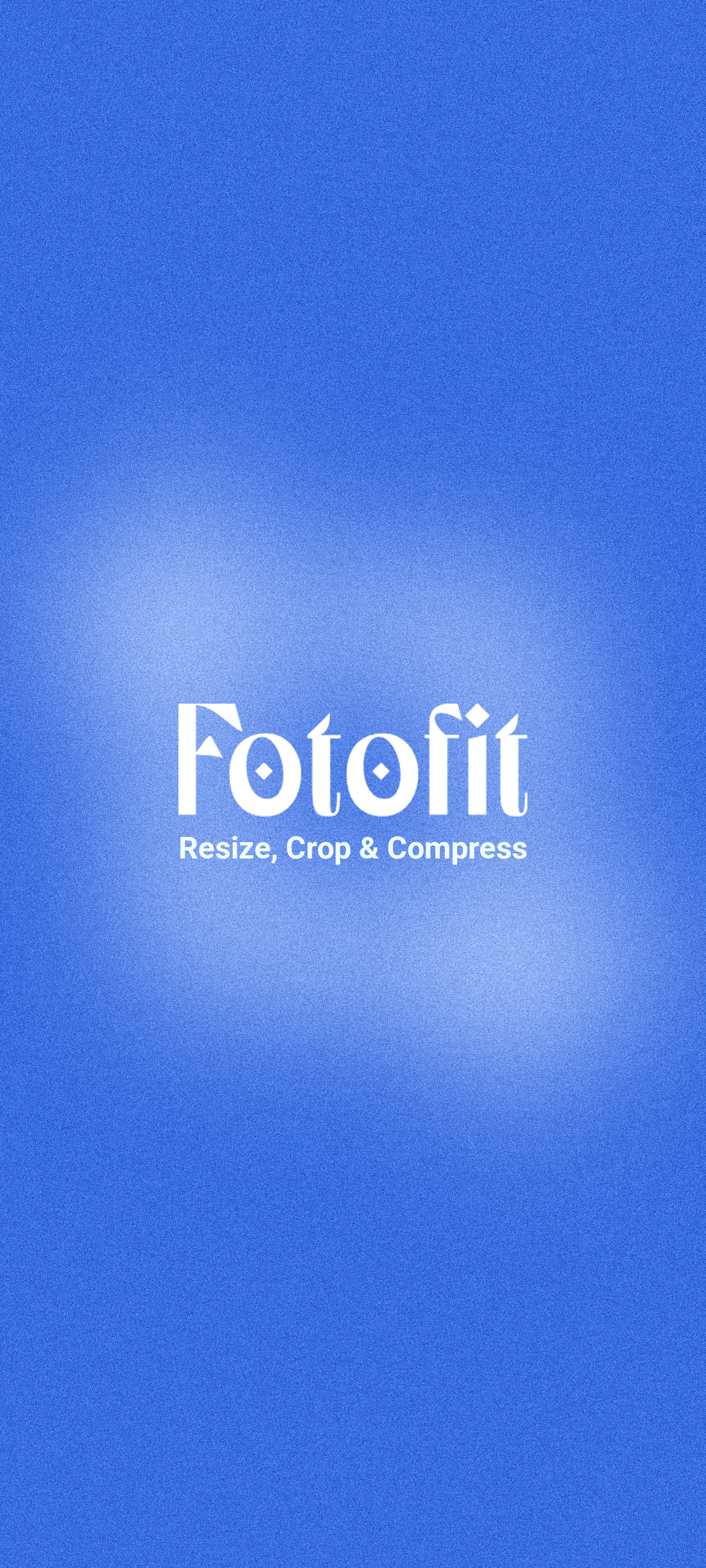FotoFit App Hero Screen